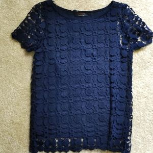 Like new XS Navy lace top